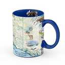 Xplorer Maps Alaska Map Ceramic Mug (16oz) – BPA-Free Coffee Cup for Hot & Cold Drinks – Perfect for Office, Home, or Gift