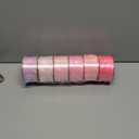 Lyrow 200 Yards Pink Satin Ribbon 1.5 Inch 6 Rolls Double Face Multicolor Ribbon for Gift Wrapping Flower Bouquet Bows DIY Crafts Birthday Party Decorations