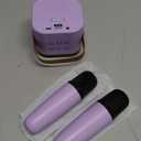 Mini Karaoke Machine for Kids, 2026 TOP Toys Birthday Valentine's Day Gifts Ideas for Girls Ages 4, 5, 6, 7, 8, 9, 10, 12+ Years Old, Portable MP3 Player with 2 Wireless Mics for Family Home Party (Light Purple)