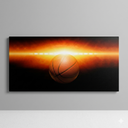 Basketball Wall Canvas Art. 58"x29"