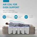 Air Mattress Full with Built in Pump Raised, with Comfortable Plush, Inflatable Blow Up Mattress, Portable Airbed for Home, Guests, Camping(Khaki, 18 Height)