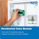 ICC CAT6 Ethernet Data Module, 8 Ports, UL Listed & PoE++ Rated, High-Performance Network Interface, Quick Push-Pin Mount, Fits 9", 14", and 28" Structured Wiring Enclosures