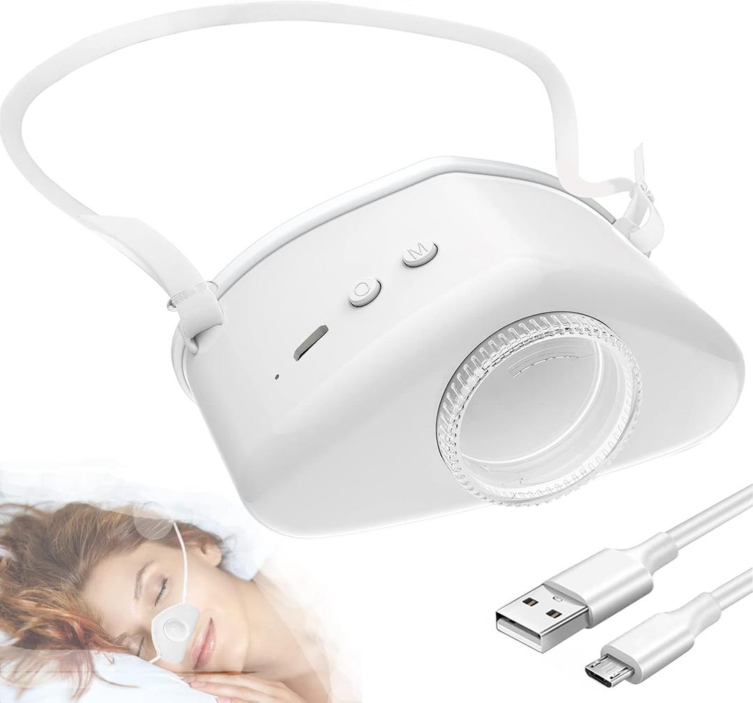 4 in1 Anti Snoring Device with Gentle Moisturizing Mist,Wearable Nose Snoring Aid with Adjustable Airflow,Drug-Free Night Breathing Support for Dry Air