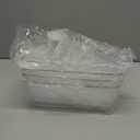 Leeden Lazy Susan Organizer for 26" Diameter Corner Lazy Susan, Plastic Kitchen Cabinet Storage Bins with Handle, 4 Packs, 1/8 Wedge - Food Safe, BPA Free