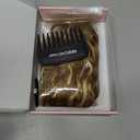 REECHO Clip in Hair Extensions, 4PCS Hair Extensions 12" Short Curly Wavy Blonde Hair Extensions Invisible Lace Weft Natural Soft Hairpieces for Women Golden Blonde with Highlights