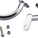 Saddlebags Saddle Bag Guard Eliminator Bracket Compatible With Harley Davidson Touring Electra Glide FLHT 1997-2008 (Chrome)