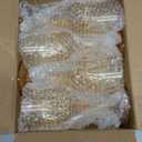 XUWAIDSGN 16 Pcs 7oz Plastic Vintage Wine Glasses Drinking Glasses Unbreakable Wedding Glassware Crystal Water Goblets Reusable Drinkware Vintage Champagne Flutes (16, Amber)