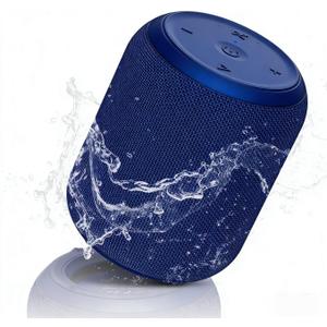 NOTABRICK Bluetooth Speakers, Portable Wireless Speaker with 15W Stereo Sound, IPX6 Waterproof Shower Speaker, Dual Pairs, Portable Speaker for Party Beach Camping