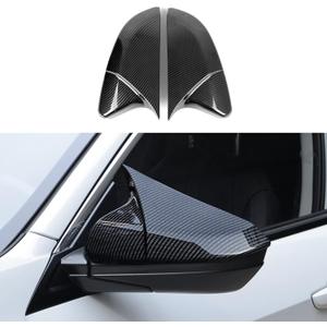 Car Rearview Mirror Guard Cover Decals for Honda Civic 2016 2017 2018 2019 2020 2021 10th Gen Accessories ABS Carbon Fiber Exterior Stickers