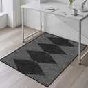Office Chair Mat for Hardwood Floors, Durable 36"x55" Low-Pile Bohemian Stripe Desk Rug with Non-Slip Backing, Easy-Glide Computer Floor Protector for Rolling Chairs