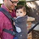 Infantino Flip 4-in-1 Convertible Baby Carrier, Adjustable, Ergonomic Babywearing, Registry Essential, Baby Carrier for Newborn to Toddler, Gray
