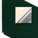 BENECREAT 20PCS Christmas Velvet (DarkGreen) Fabric Sticky Back Adhesive Back Sheets, A4 sheet (8.3" x 11.8"), Self-Adhesive Durable and Water Resistant Multi-purpose for Festival Art and Craft Making