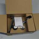 LISEN Cell Phone Stand Phone Holder for Desk Office Decor, Office Desk Accessories Gifts Women PC Gaming Essentials iPhone Stand Gadgets Men Fit OtterBox Case Switch iPad Air Tablet 4-10 in (BLACK)