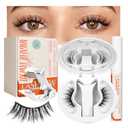 LASHVIEW Upgrade Magnetic Eyelashes with Applicator Soft Magnetic Eyelashes Natural Look Reusable No Glue Needed Easy to Wear and Remove (YT15)