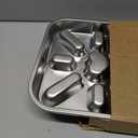 Stainless Steel Slow Feeder Dog Bowls Large & Medium Breed 3 Cups, Food Grade 304, Non-Slip Base, Deep Ridges to Slow Eating, Metal Slow Feeder Dog Bowls, Dishwasher & Chew-Proof & Rustproof
