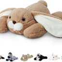 Niuniu Daddy 20" 3.3lb Bunny Weighted Stuffed Animal forKids and Adults, Soft Sensory Rabbit Plush Body Pillow for Calming Support, Large Animal Toy for Everyday Comfort