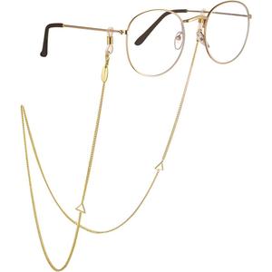 AllenCOCO Glasses Chain, Eyeglass Strap For Women Sunglasses - 14K Gold Eyeglasses Chain, Eye Glasses Holders Around Neck