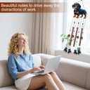 Dachshund Dog Wind Chimes for Outside,Metal Windchimes with S Hook with Playful Design Wind Chime Garden Decor Outdoor Ideal Memorial/Housewarming/Birthday/Festival Gifts Front Yard Decor