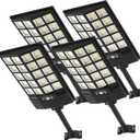 4 Pack Solar Street Lights Outdoor Waterproof with Motion Sensor
LED Solar Flood Light with Remote Control，Dusk to Dawn Solar Security Light for Yard Garden Patio Fence, Wall/Pole Mount