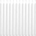 36 Pack White Taper Candles, 7-8 Hours Burn Time, Unscented and Smokeless, 4/5 x 10 Inch Dinner Candle Set for Household, Wedding, Party and Home Dcor Candlesticks