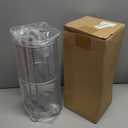 Meangood Toilet Paper Holder Stand and Tissue Paper Roll Dispenser for 4 Mega Rolls, Bathroom Free Standing Tissue Roll Storage Holder Rack, Metal Wire Silver