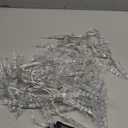 Christmas Icicle Lights Indoor Outdoor Decorations32.8ft 100 LED Cool White Icicle String Lights Hanging for Winter Xmas Holiday Garden Decor