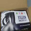 OVENTE Electric Kettle, 1.7L Fast Boiling Water Heater for Coffee or Tea, BPA Free with Water Level Gauge, Auto Shut-Off, Boil-Dry Protection, Indicator Light and Removable Filter, White KP72W