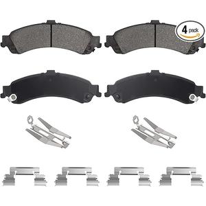 Rear Semi-Metallic Brake Pads Set for Chevy Silverado 1500 for GMC Sierra 1500 2001-2006, Suburban 1500 4WD, Tahoe 4WD, Yukon XL 1500 00-06, for Cadillac Escalade ESV EXT 4WD, Avalanche 1500 02-06