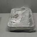 Stainless Steel Cat Litter Box, Odor Free Metal Litter Box with High Sides Lid, Open Top Low Entry Litter Pan Include Scoop Easy Cleaning Anti-Scratch Kitty Cat Box Anti-Urine Leakage, Non-Sticky (Medium, Grey-1 Pack-M)