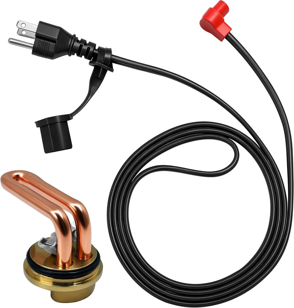 Engine Block Heater 1000W 120V 3100-130 Fits for 2001-2015 GMC 6.6L V8 Duramax Diesel Models 40mm Port