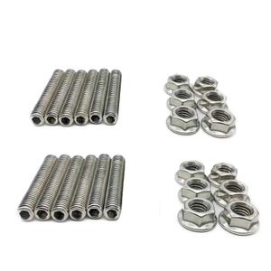 LS Header Stud Kit Bolts Stainless Steel Fit for LSX LS2 LS3 LS6 LS7 4.8 5.3 6.0 6.2LLS Header Studs,Ls Exhaust StudsLs Exhaust Stud Bolts