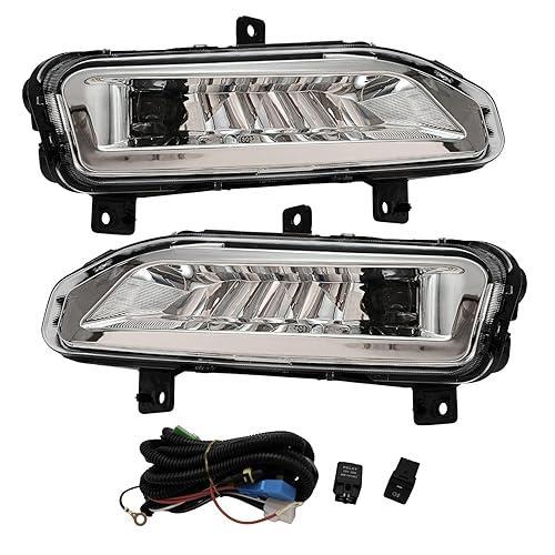Nioboee LED Fog Lights for 2022-2025 Frontier S SV / 2017-2021 Rogue / 2020-2025 Versa Clear Lens Fog Lamps 1 Pair w/Switch and Wiring Harness