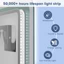 STARLEAD 24"x32" LED Bathroom Mirror with Bluetooth Speaker, 3 Color Temperature, Stepless Dimming, Anti-Fog, Touch Control, Wall-Mounted Vanity Mirror, Vertical or Horizontal