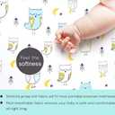 Stretchy Bassinet Sheet Set BROLEX 2 Pack Snug Fitted Cradle Fitted Sheets for Bassinet Pads/Mattress, for Boys Girls,Unisex,Ultra Soft Breathable,Arrow Owl