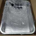 IKITCHEN Stainless Steel Cat Litter Box, Large Metal Litter Box for Cats, Never Absorbs Odors,Stain Free, Rustproof, Non Stick Smooth Surface, Anti-Slip Rubber Bottom, 19.5" L x 13.5" W x 4" H