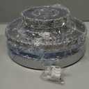 Mini Chandelier LED Crystal Ceiling Light 2 Layers Round Flush Mount Ceiling Light Modern Chandelier Lighting for Hallway Staircase Kitchen Bathroom (Multicolor)