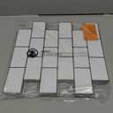 Art3d Peel and Stick Backsplash for Kitchen White Subway (10 Tiles, Thicker Design) (White With Black Grout)