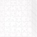 Juvale 36 Pack Blank Puzzles to Draw On, 8.5x11 Make Your Own Jigsaw Puzzle for Kids DIY, Arts and Crafts Projects (48 Pieces Each)