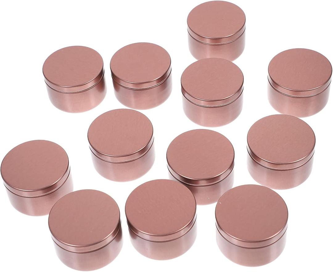 TEHAUX 21pcs Aluminum Candle Jars Airtight Lids Storage Containers for Candle Making for Travel Camping and Home Use and Sturdy Design