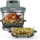 Ninja Crispi Pro 6-in-1 Glass Air Fryer | 450F, Nontoxic, 6qt & 2.5qt Containers & Lids | Microwave, Freezer, Dishwasher Safe | Max Crisp, Air Fry, Bake, Roast, Recrisp, Dehydrate | Ash Grey, AS101DG, 6 Quarts