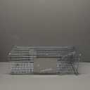 KOCASO Live Animal Cage Trap, Collapsible Humane Live Animal Cage Trap, Galvanized Steel Humane Live Trap Cage for Rabbit,Stray Cat, Groundhog, Raccoon,Squirrel,Chipmunk,Mole,Skunk,Gopher,24"x8"x8"