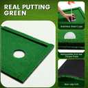 Putting Green Golf Putting Mat Non-Slip Professional Practice Trainning Mat for Indoor Outdoor, 20 inches x 106"