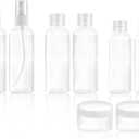 Ninsula 8Pcs Travel Bottles Set, TSA Approved Travel Size Toiletries, Reusable Leak Proof Cosmetic Containers for Shampoo, Conditioner, Cream -Women Men Travel Essentials