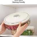 Round Spice Organizer Box with Lid  5-Compartment Clear Seasoning Container for Kitchen  BPA-Free Food Grade Storage for Herbs, Dried Chili, Star Anise & More