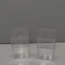 Clear Figure Display Case 3x3x4.5 inch Small Acrylic Figurine Storage Box Showcase for Collectibles Minifigure Mini Dolls Toys Organizer 2 Pack