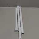 White Tension Curtain Rod for Windows 28 to 48 inch Adjustable Expandable Pressure Spring Curtain Rod No Drilling Curtain Rod for Bedroom Doorway Closet Door