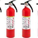 Kidde Fire Extinguisher for Home, 1-A:10-B:C, Dry Chemical Extinguisher, Red, Mounting Bracket Included, 4 Pack