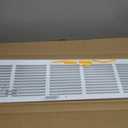 30"W x 6"H Return Air Grille [Duct Opening Size], Steel HVAC Return Air Vent Cover for Wall & Ceiling, White Powder-Coated Rust-Resistant AC Cold Air Return, Outer Dimensions 31.75"W x 7.75"H