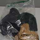 Coume 2 Pack Women Wide Leg Dress Pants High Waisted Business Casual Office Work Trousers Flowy Palazzo Pants with Pockets (Large, Black/Khaki)