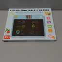 Multifunctional LCD Writing Tablet for 4-9 Kids Dual-Screen Pad9 Learning Themes Charging Erasable Board with Extra Stylus Lock Switch,Educational Learning Toys Birthday Gifts for Girls Boys (Blue)